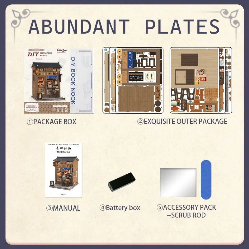 CUTEBEE Book Nook Kit DIY Premium Quality Replacement Accessory