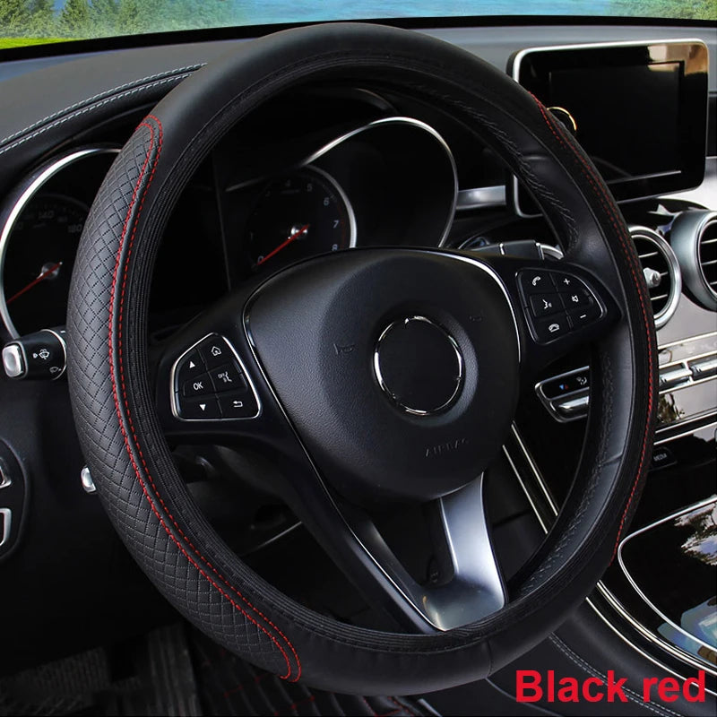 Full-Wrapped Car Steering Wheel Cover Steering Wheel Cover Anti-Slip Comfort