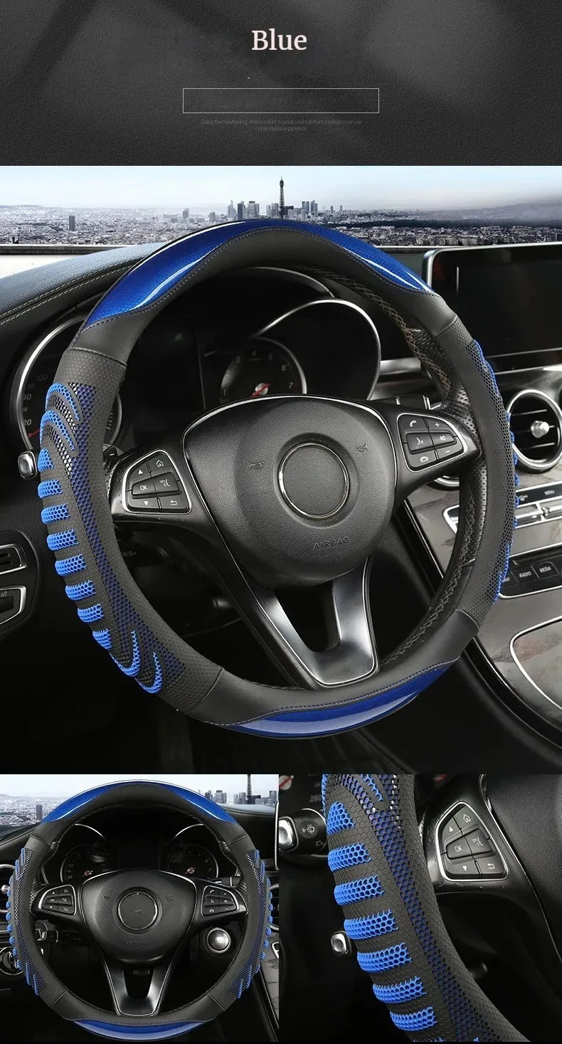 Three-dimensional Honeycomb Steering Wheel Cover Steering Wheel Cover Anti-Slip Comfort
