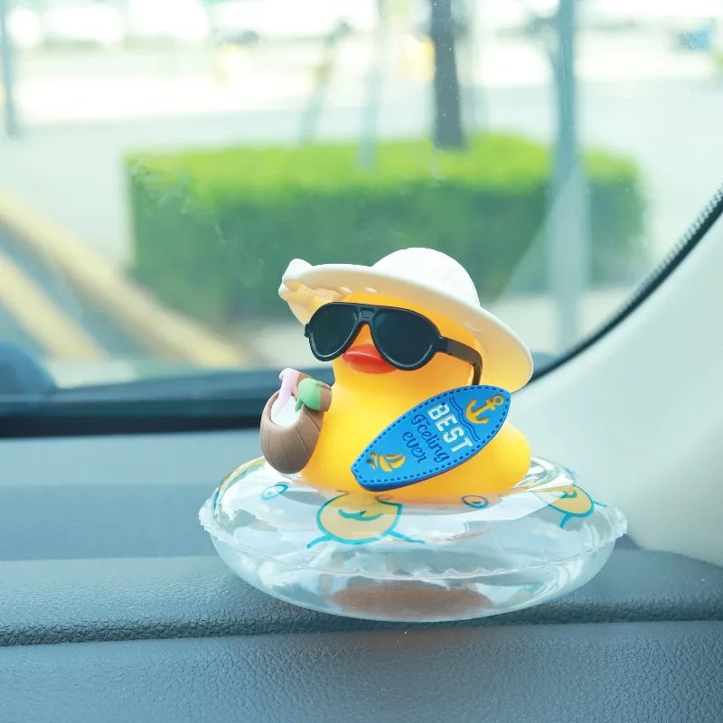 Cool Summer Duck Car Dashboard Car Dashboard Ornament Decoration