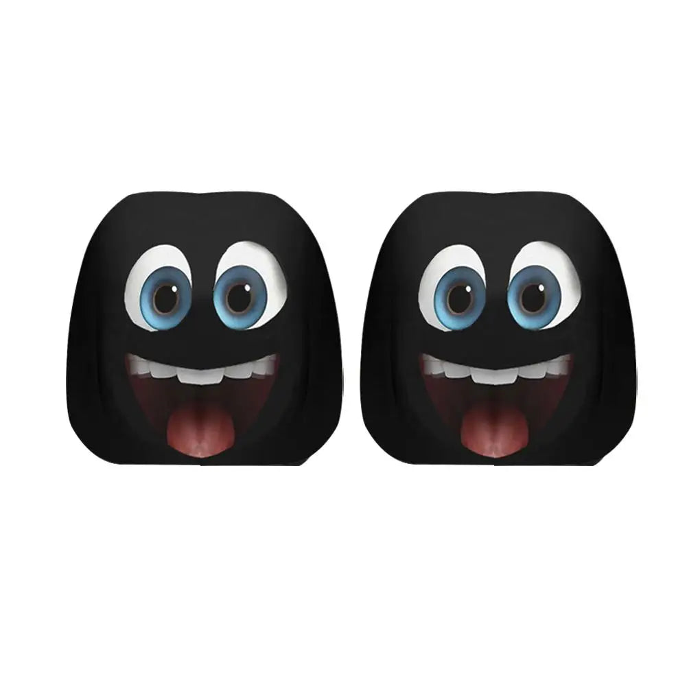 Funny Car Headrest Cover Elastic Premium Quality Replacement Accessory