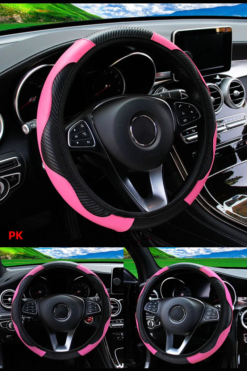 Car Steering Wheel Cover Breathable Steering Wheel Cover Anti-Slip Comfort