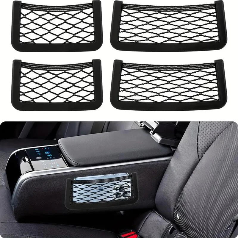 Car Storage Bag Nets Adhesive Premium Quality Replacement Accessory