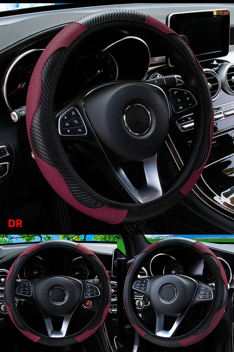 Car Steering Wheel Cover Breathable Steering Wheel Cover Anti-Slip Comfort