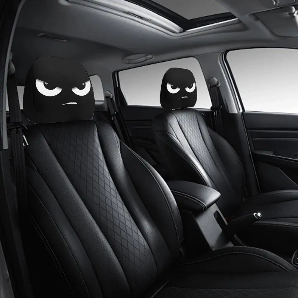Funny Car Headrest Cover Elastic Premium Quality Replacement Accessory