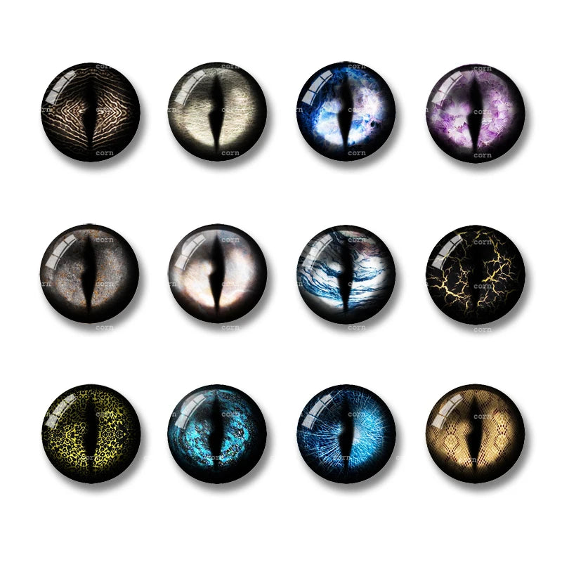 10PCS Realistic Glass Toy Eyes Doll Making Safety Eyes Craft Supply