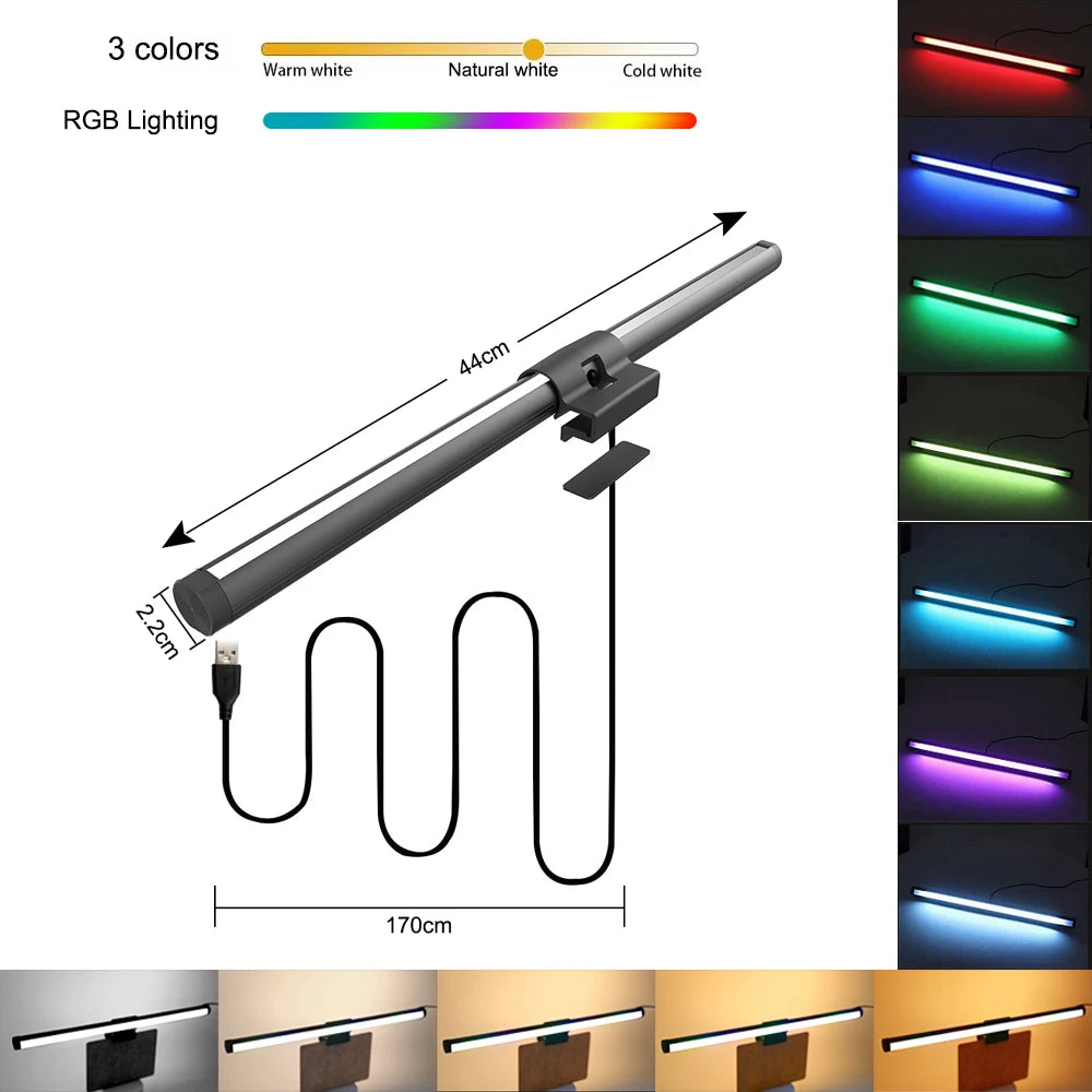 Computer Monitor Screen Light Bar LED Computer Monitor Light Bar Desk Lamp