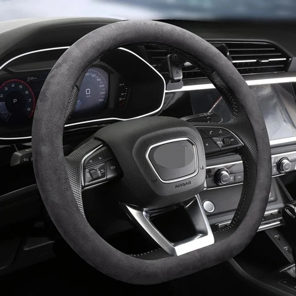 Suede Steering Wheel Cover for Steering Wheel Cover Anti-Slip Comfort