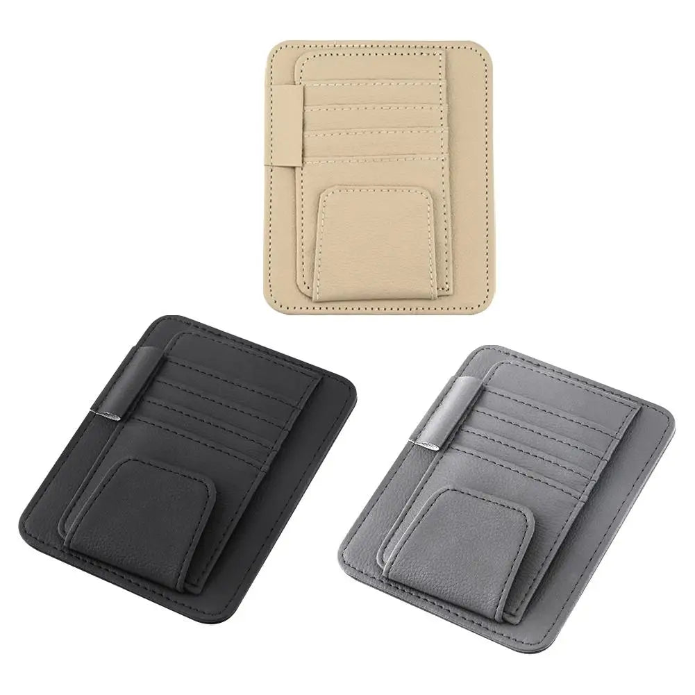 Car Sun Visor Organizer Multi-Pocket Car Sun Shade UV Protector
