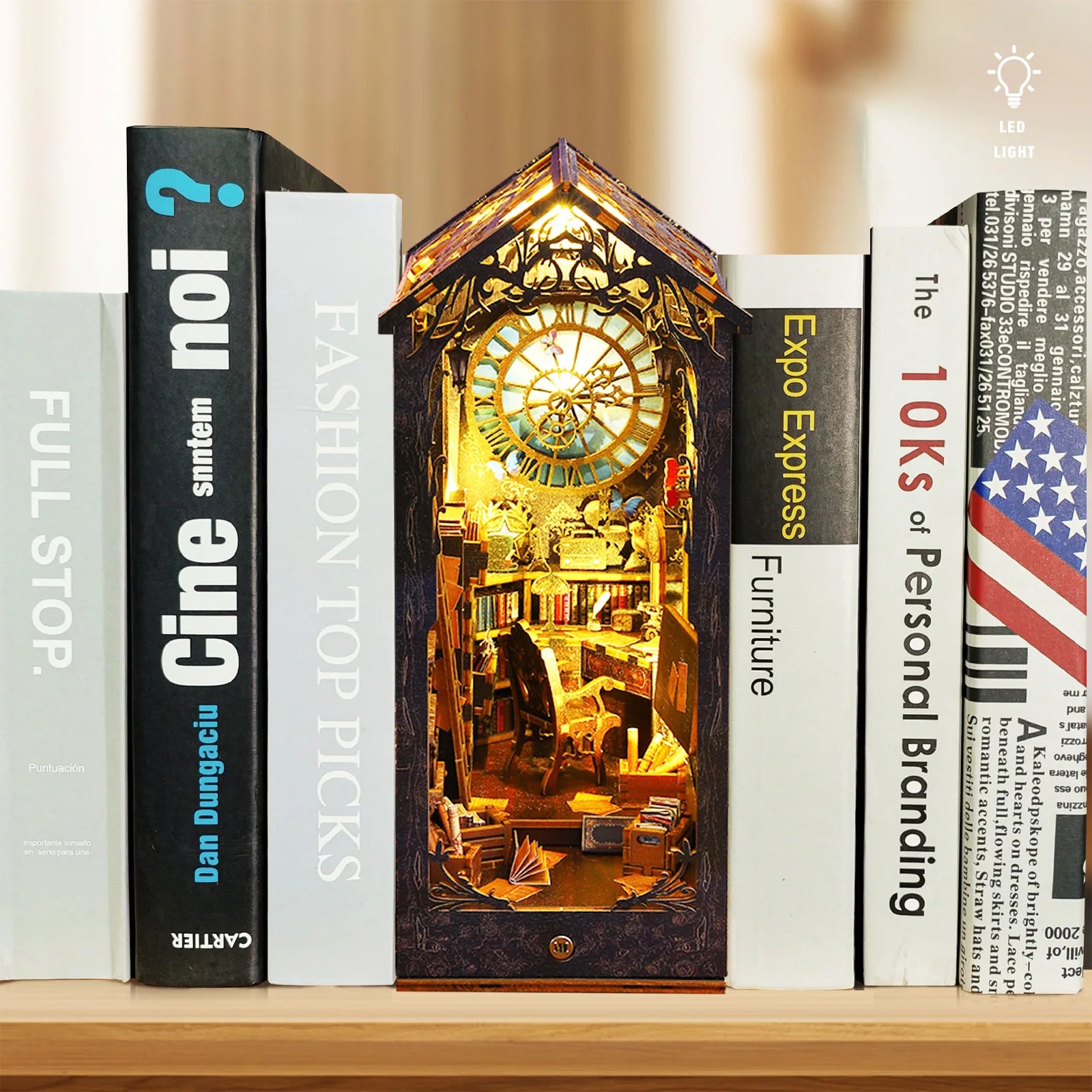 New DIY Book Nook Kit Car Dashboard Ornament Decoration