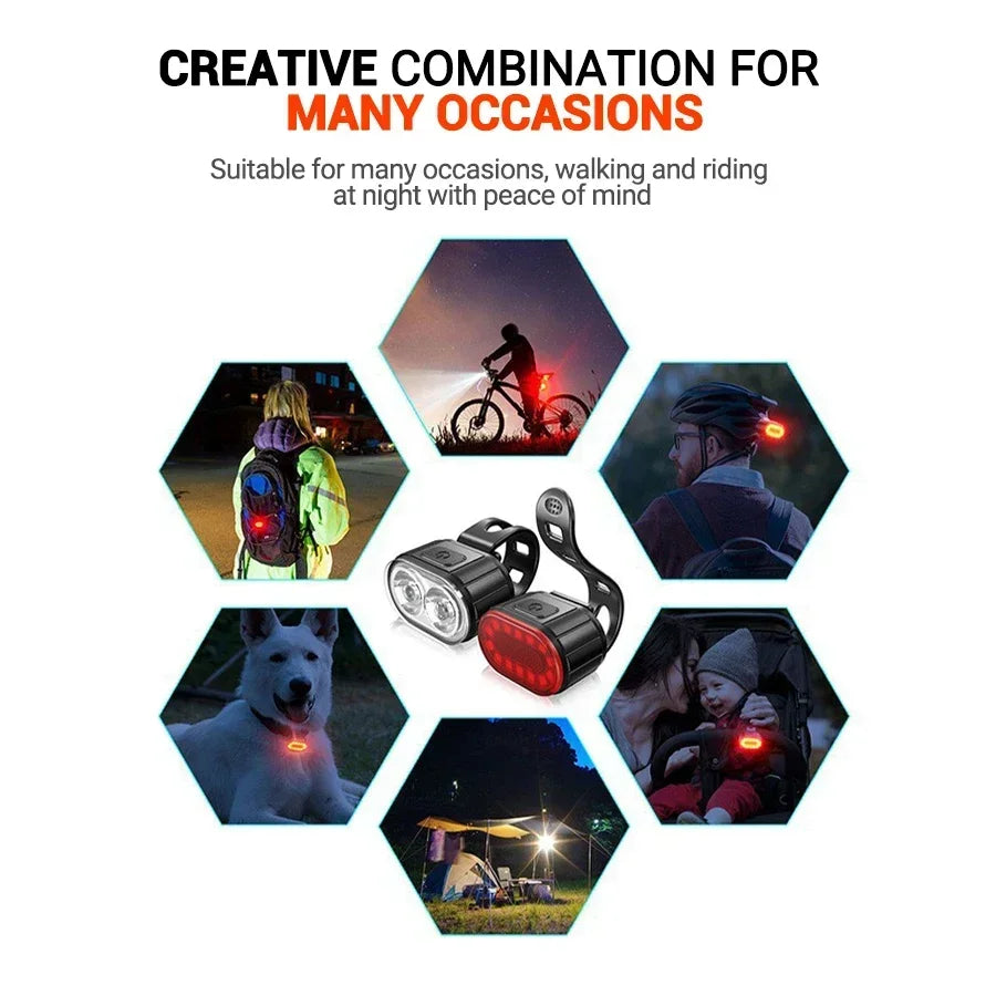 Cycling Bicycle Front Rear Light Premium Quality Replacement Accessory
