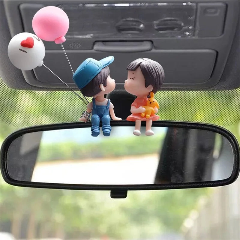 Cute Cartoon Couples Car Decoration Car Dashboard Ornament Decoration