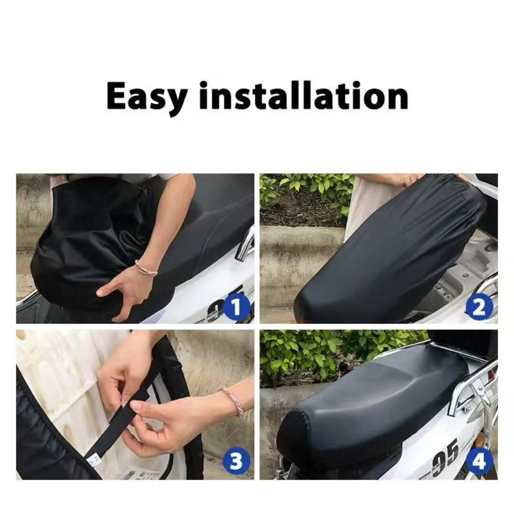 Motorcycle Seat Cover Elastic PU Premium Quality Replacement Accessory