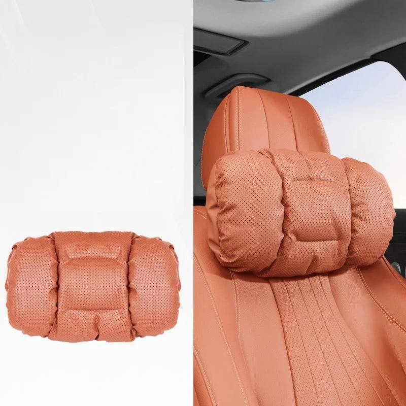 Memory Leather Car Headrest Neck Premium Quality Replacement Accessory