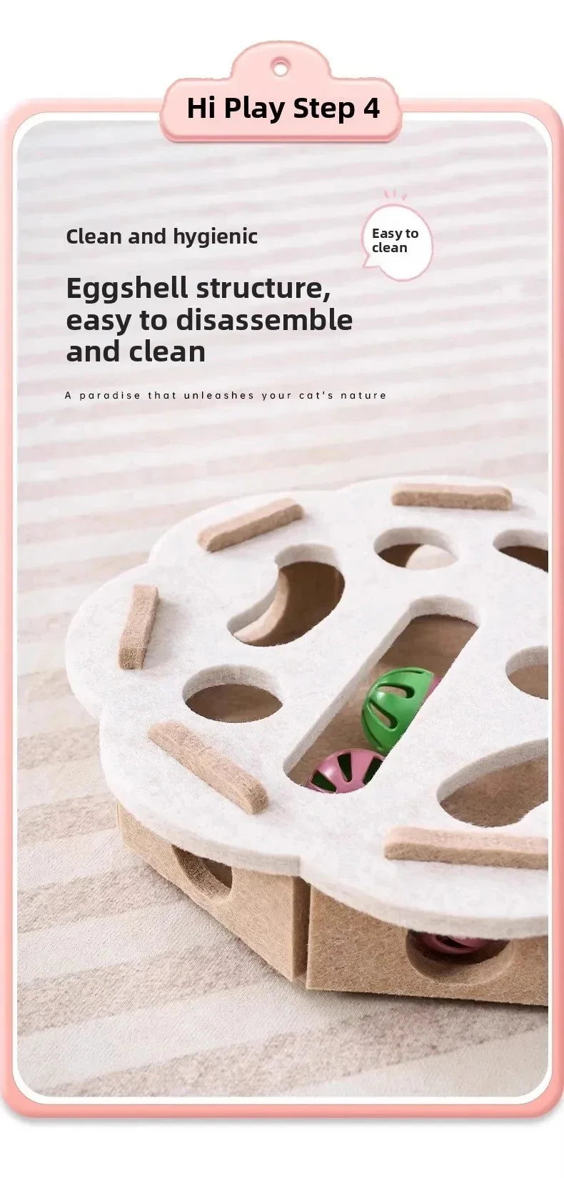Cat Puzzle Toy Felt Box Premium Quality Replacement Accessory