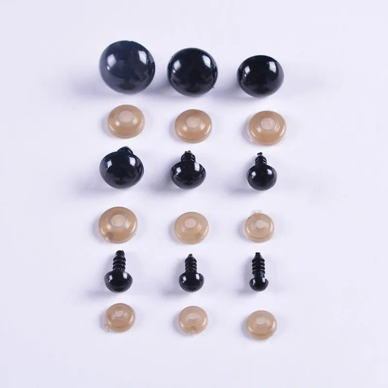 5-16mm Eyeball Doll Accessories Black Doll Making Safety Eyes Craft Supply