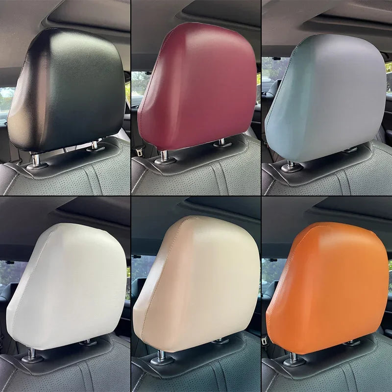 Universal Leather Car Headrest Cover Premium Quality Replacement Accessory