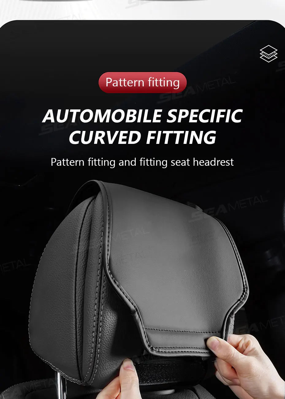 BLALION Premium Car Headrest Cover Premium Quality Replacement Accessory