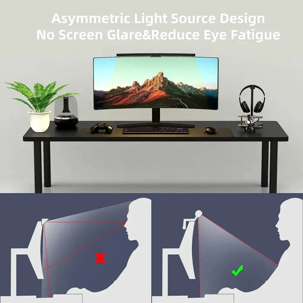Monitor Light Bar Curved, RGB LED Computer Monitor Light Bar Desk Lamp