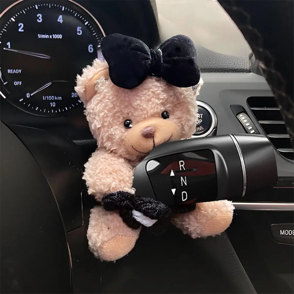 Cute Bear Car Gear Shift Car Dashboard Ornament Decoration