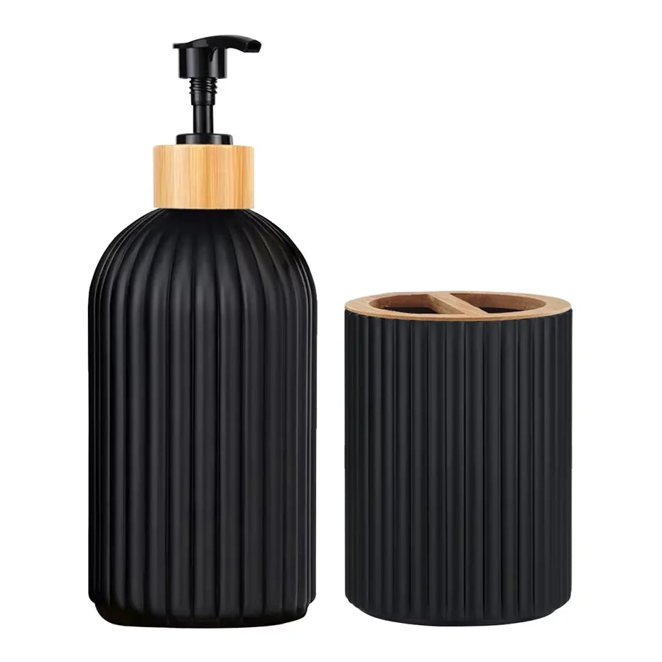 Trendy Bathroom Glass Toiletries Set: Premium Quality Replacement Accessory