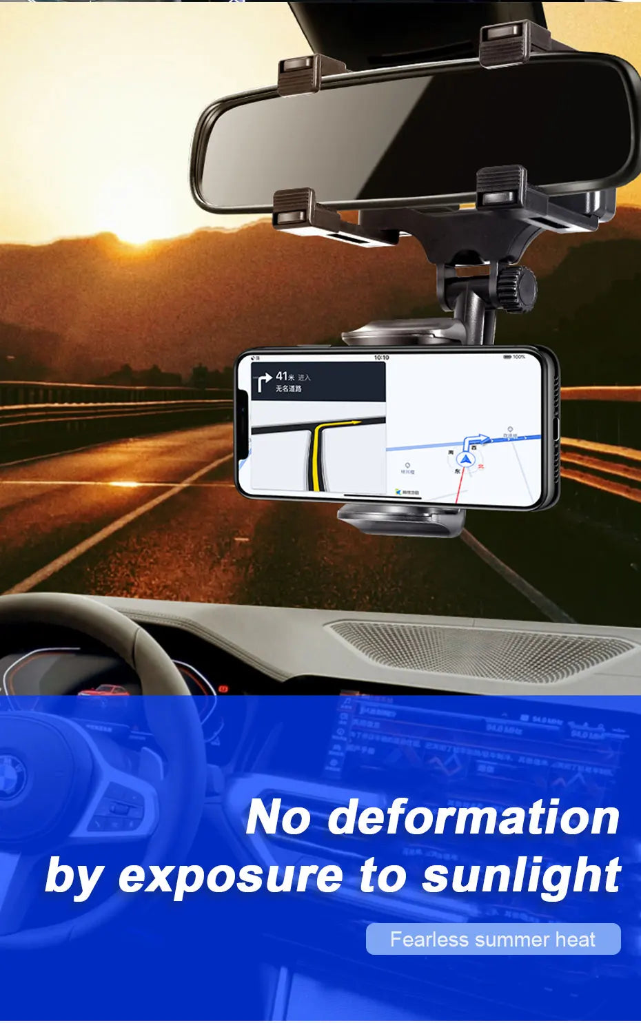SEAMETAL Rearview Mirror Phone Holder Premium Quality Replacement Accessory
