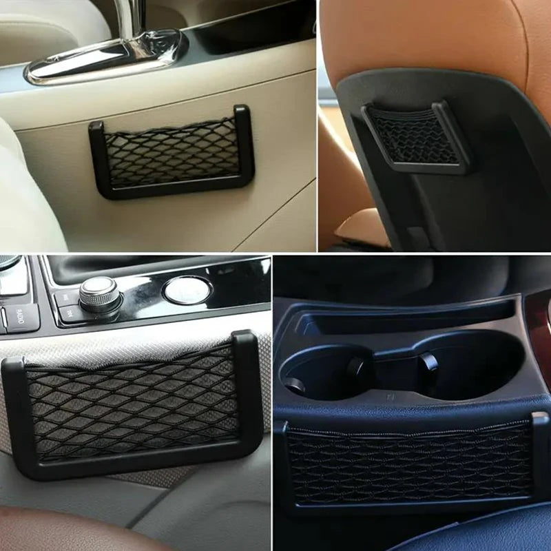 Car Storage Bag Nets Adhesive Premium Quality Replacement Accessory