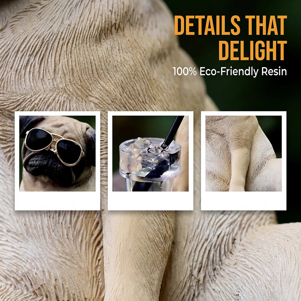 Cool Pug Car Dashboard Ornament Car Dashboard Ornament Decoration