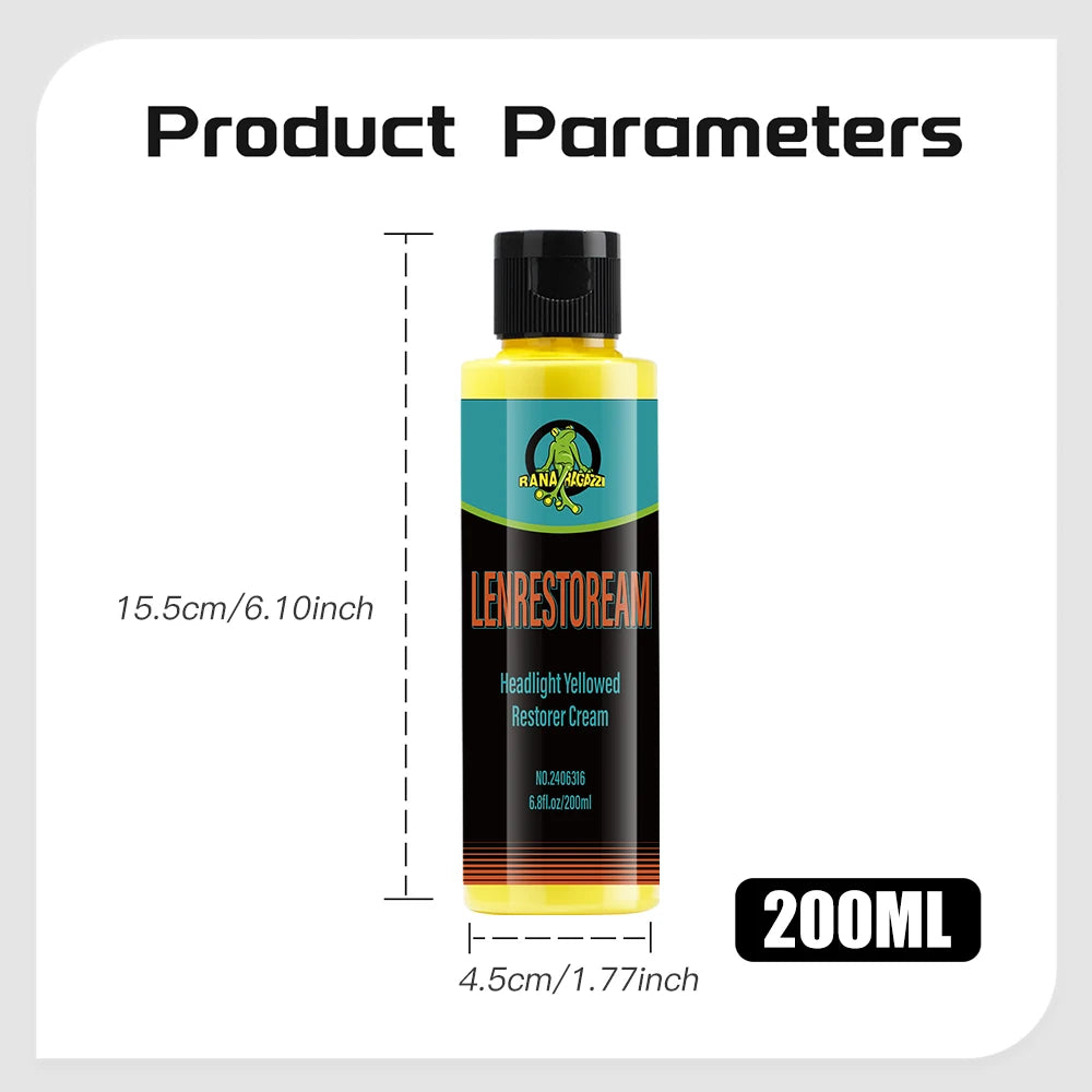 Car Headlight Liquid Polymer Polisher Premium Quality Replacement Accessory