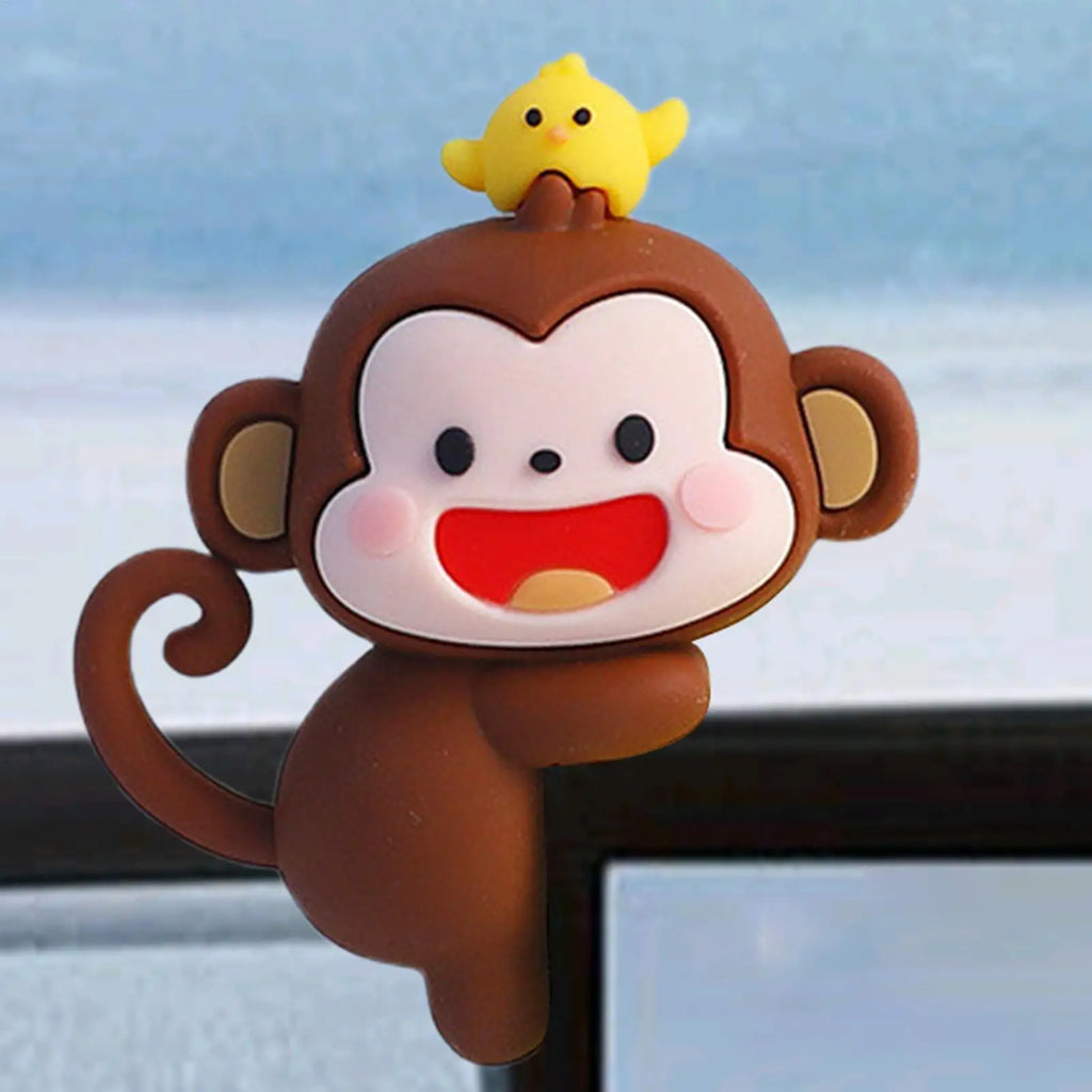 Cartoon Monkey Ornament Auto Center Car Dashboard Ornament Decoration