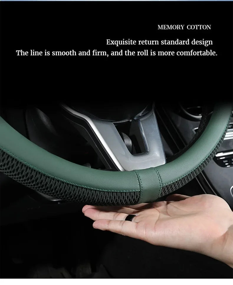 Car Steering Wheel Cover Premium Steering Wheel Cover Anti-Slip Comfort