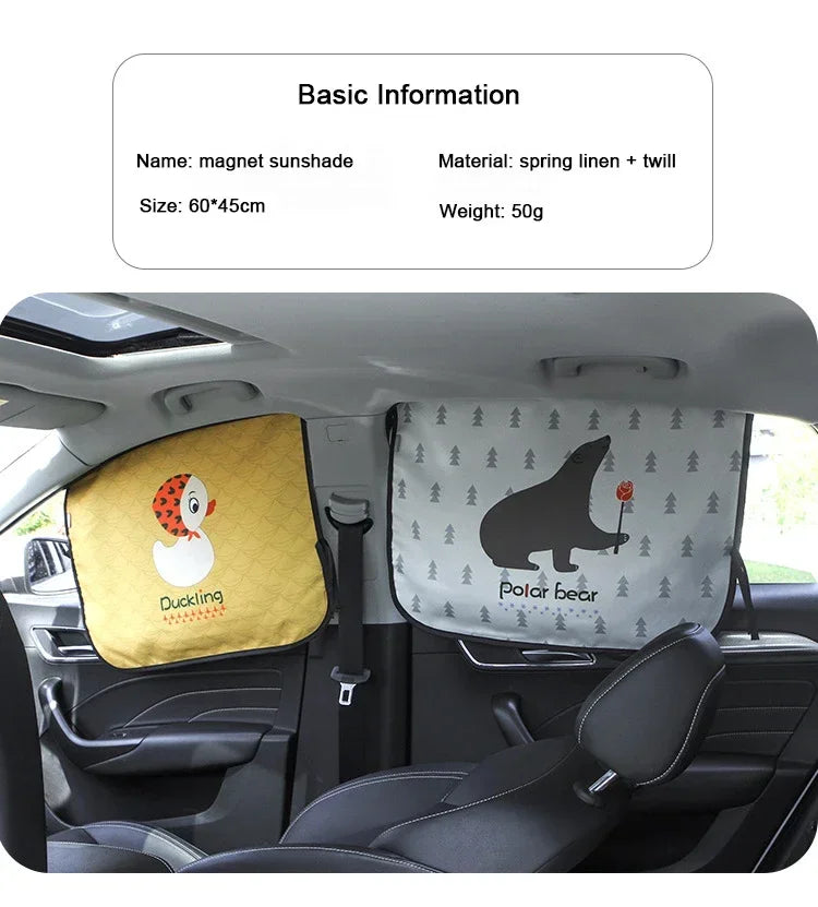 Cartoon Universal Side Window Sunshade Car Sun Shade UV Protector