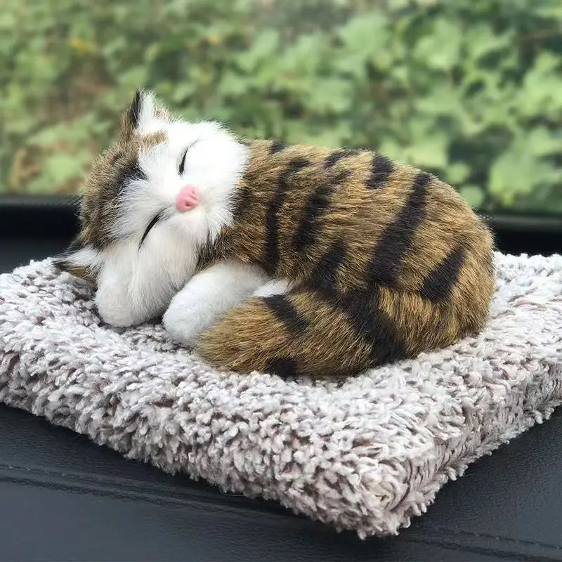 Car Ornaments Cute Simulation Sleeping Car Dashboard Ornament Decoration