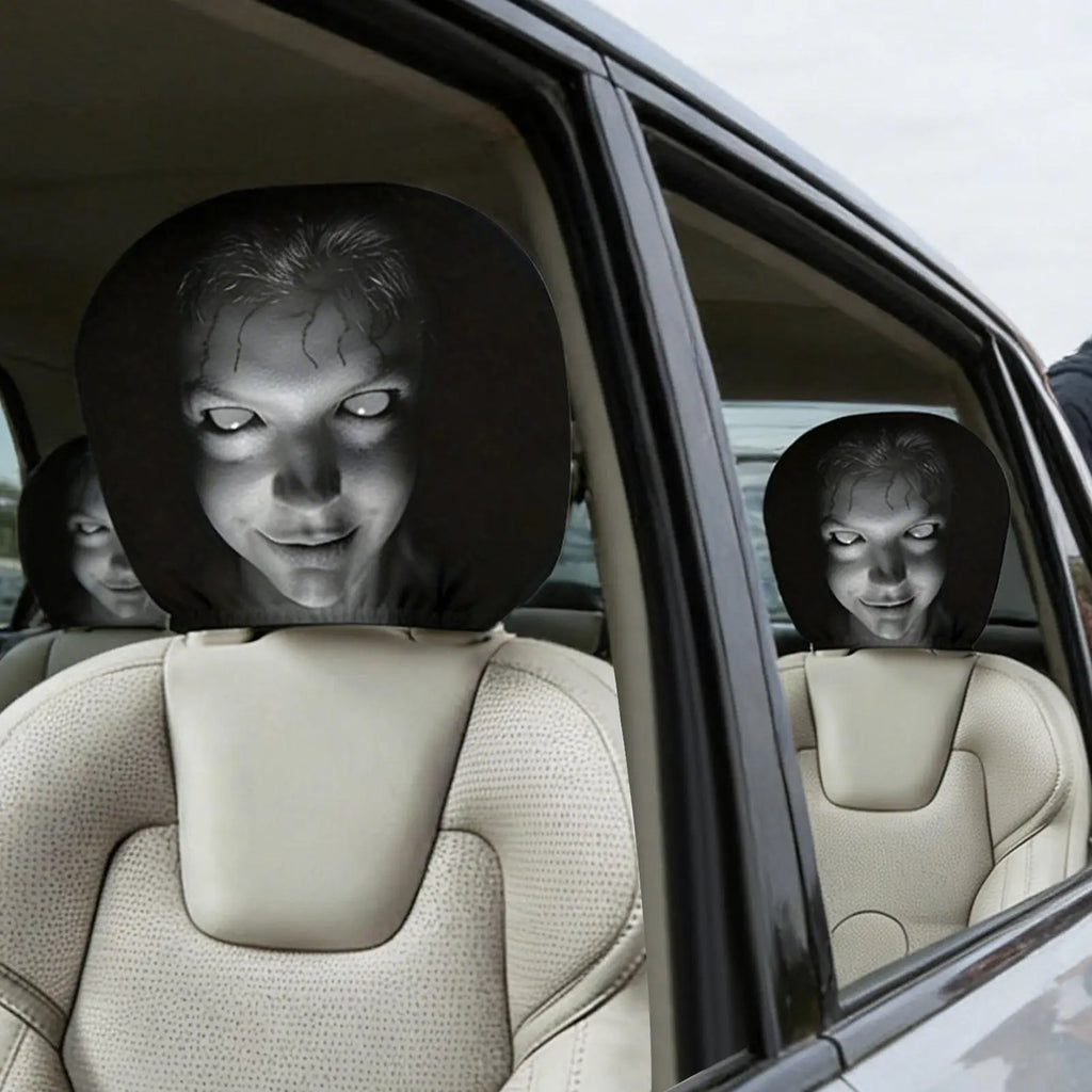 Car Headrest Cover Funny Auto Premium Quality Replacement Accessory