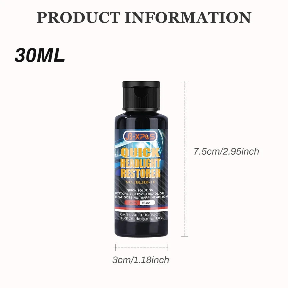 Car Headlight Restoration Polishing Kits Premium Quality Replacement Accessory