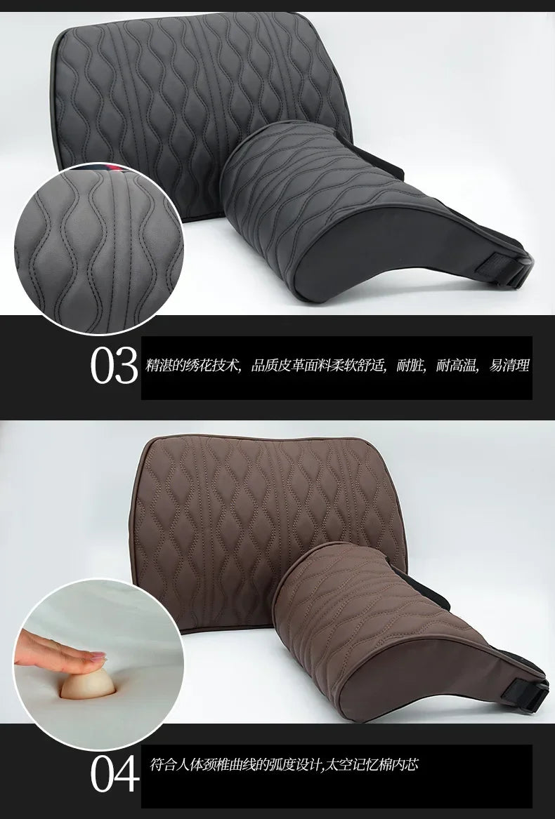 Car Headrest Lumbar Support Memory Premium Quality Replacement Accessory