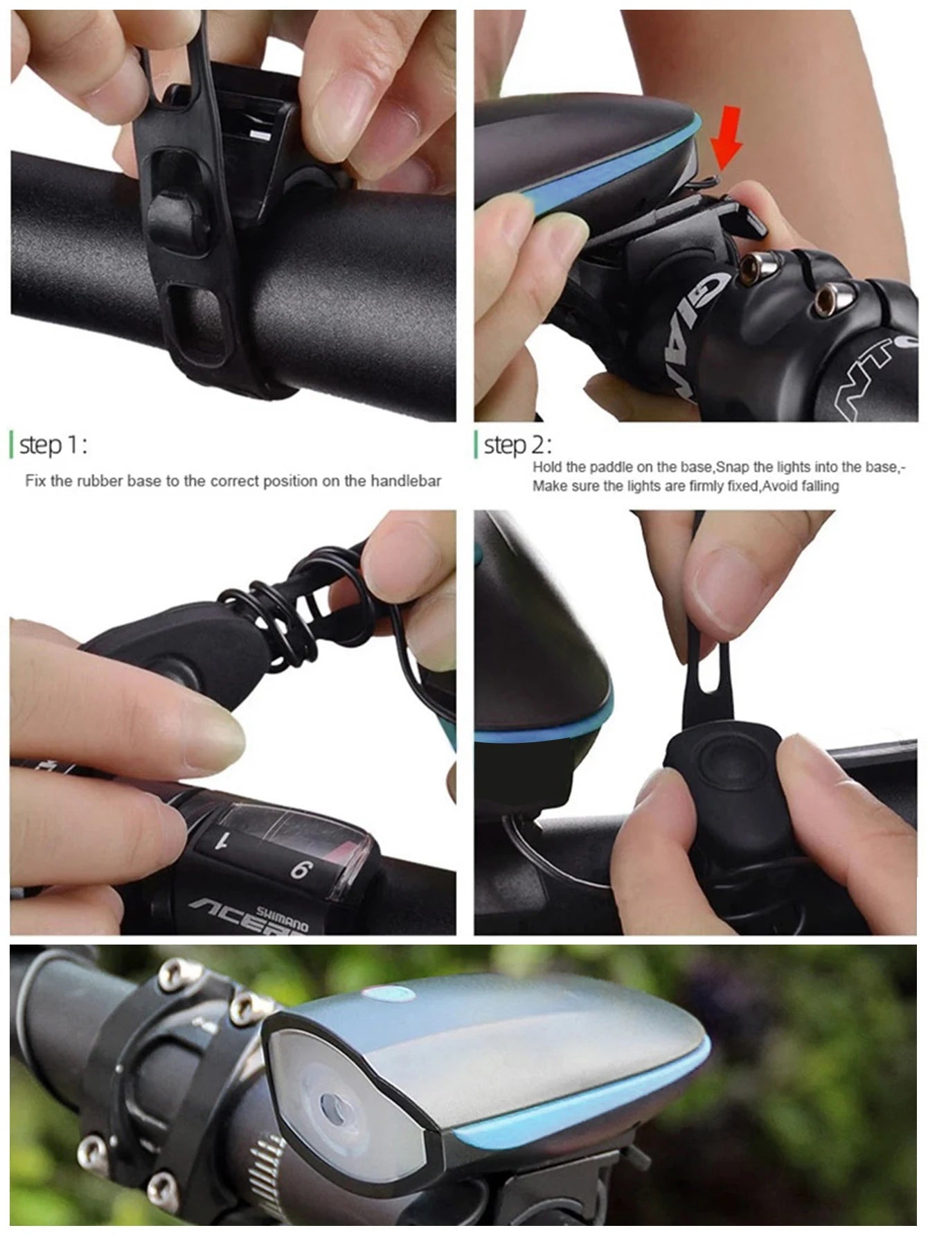 Bicycle LED Head Light with Premium Quality Replacement Accessory