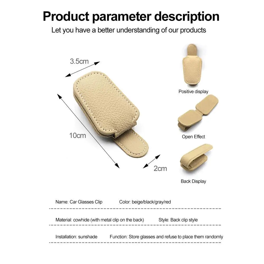 Universal Car Sunglasses Clip Card Car Sun Shade UV Protector