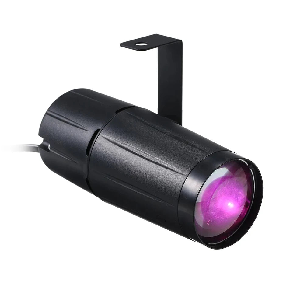 ALIEN 5W LED Beam Spotlight Pinspot Light Mirror Balls DJ Disco Party Christmas Dance Holiday Back lights Stage Lighting Effect