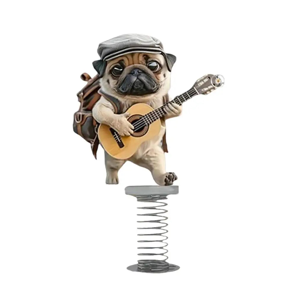 Lovely Dog Acrylic Spring Shaking Car Dashboard Ornament Decoration