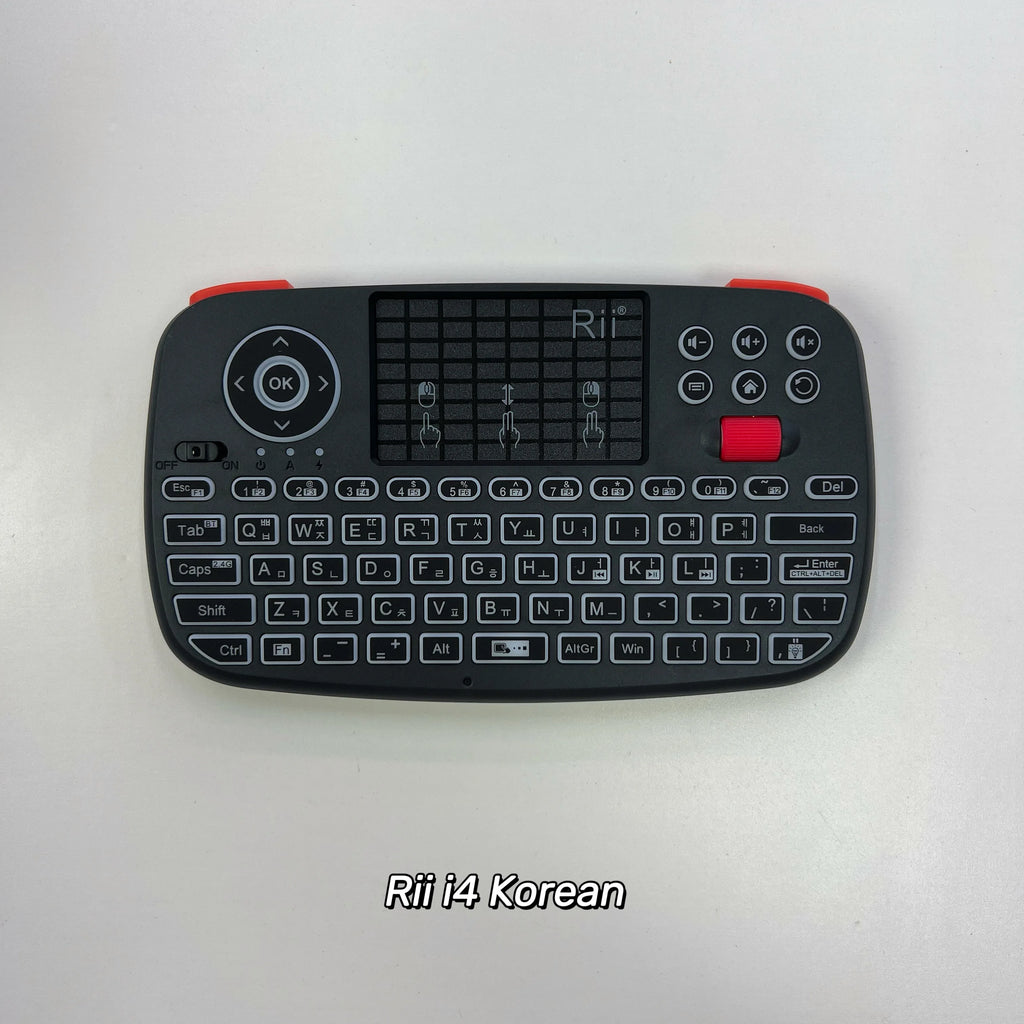Wireless Keyboard With Touchpad Rii i4 Mini BT 2.4GHz Backlit Mouse Remote Control For Windows Android Smart TV