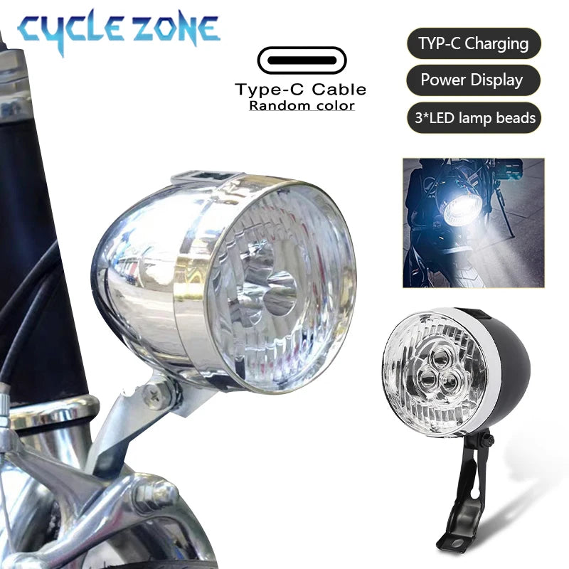 Vintage Bicycle Front Light 3 Premium Quality Replacement Accessory