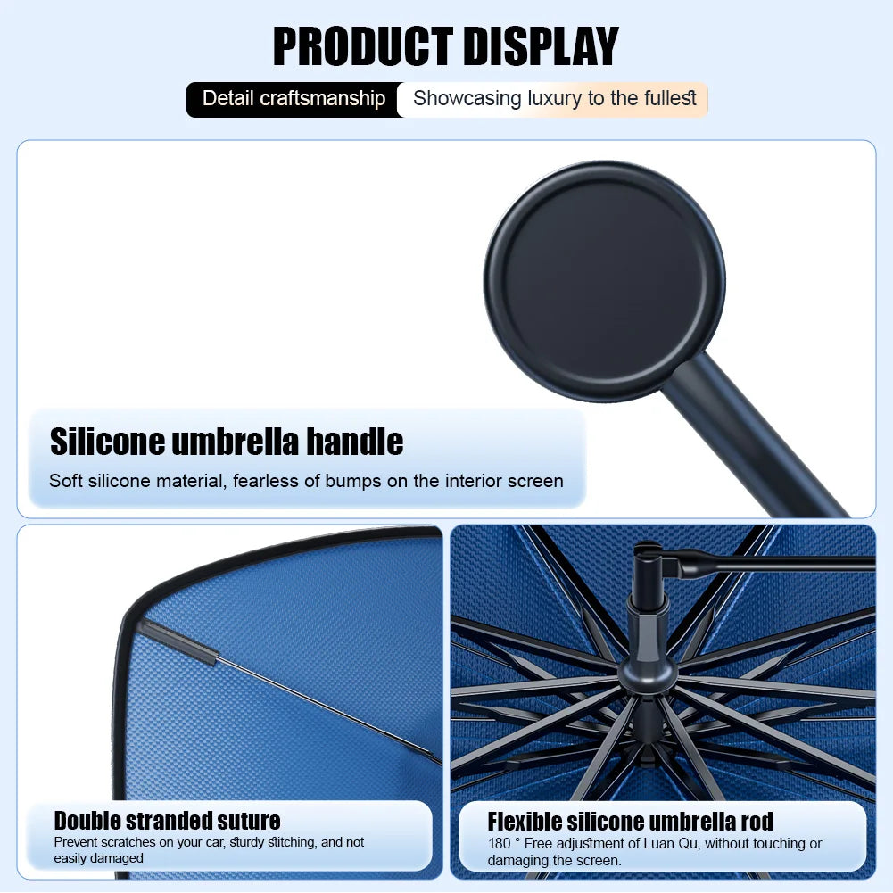Car Sunshade Windshield Umbrella with Car Sun Shade UV Protector