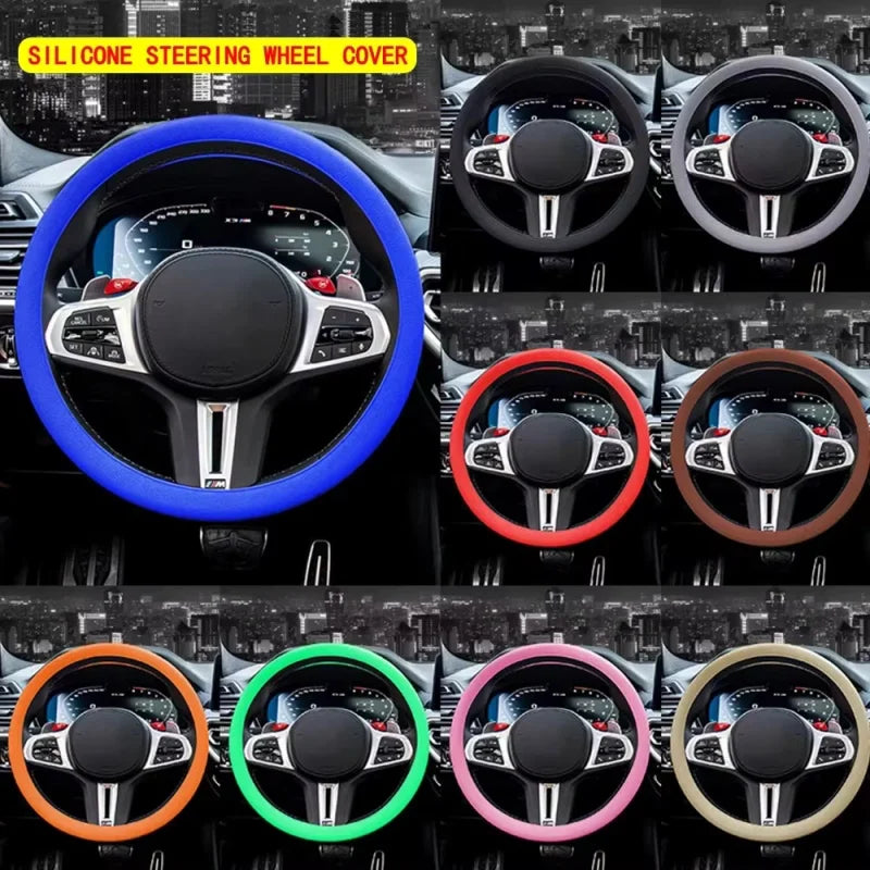 Silicone Car Steering Wheel Cover Steering Wheel Cover Anti-Slip Comfort