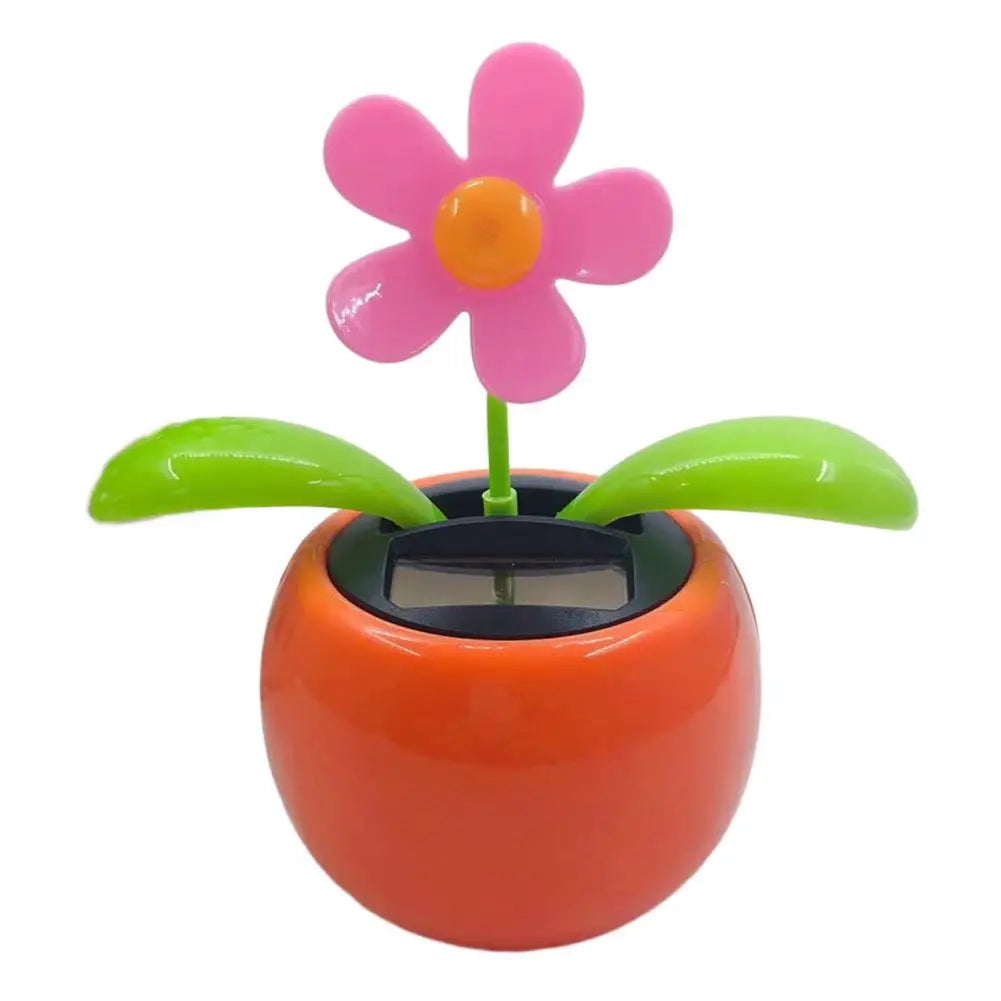 Fashion Car Ornament Solar Powered Car Dashboard Ornament Decoration