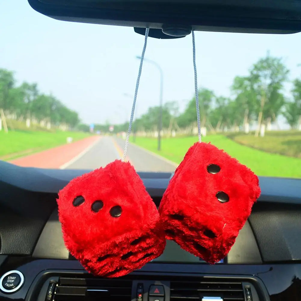 Big Long Hair Hot Stamping Car Dashboard Ornament Decoration