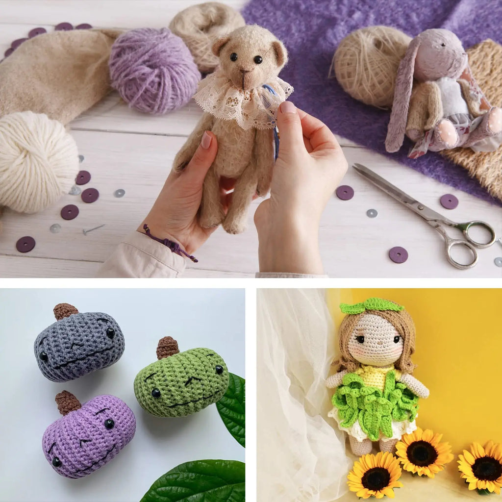200Pcs 6-12mm Eyeball Doll Making Doll Making Safety Eyes Craft Supply