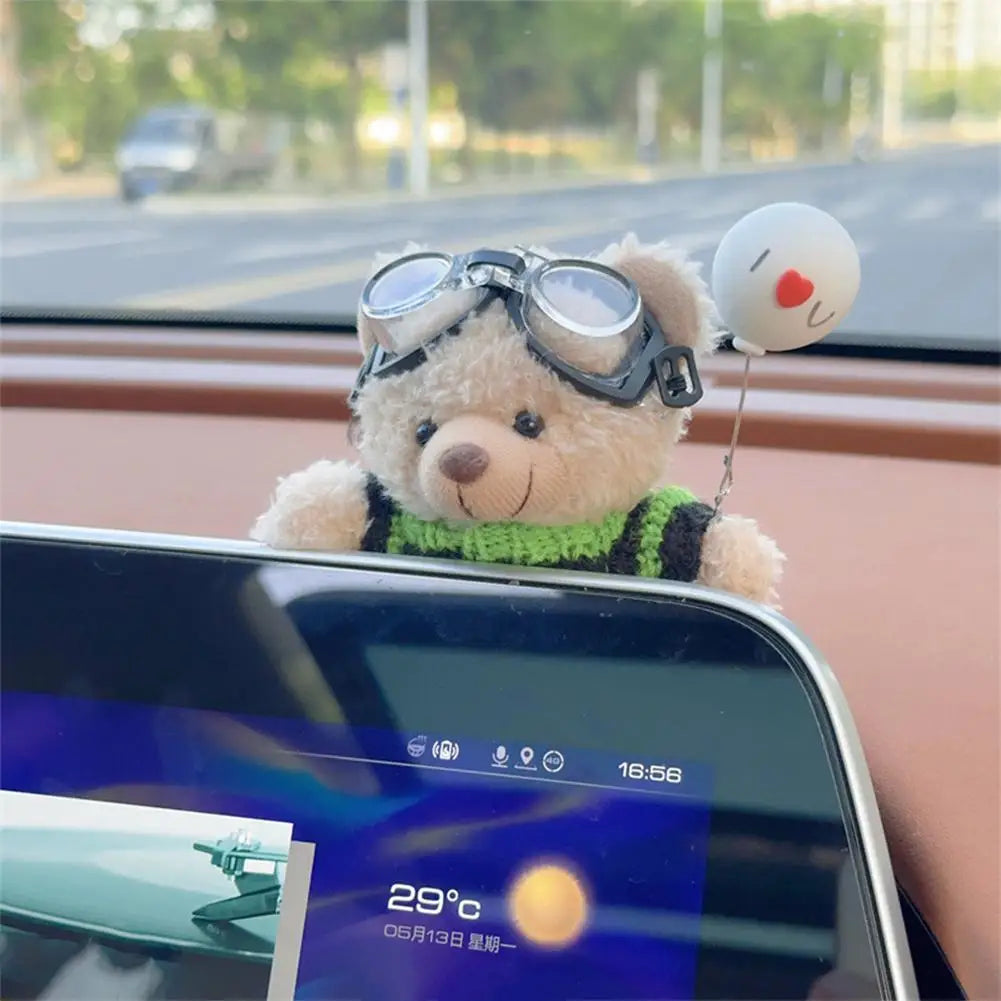 Car Decoration Interior Bear Screen Car Dashboard Ornament Decoration