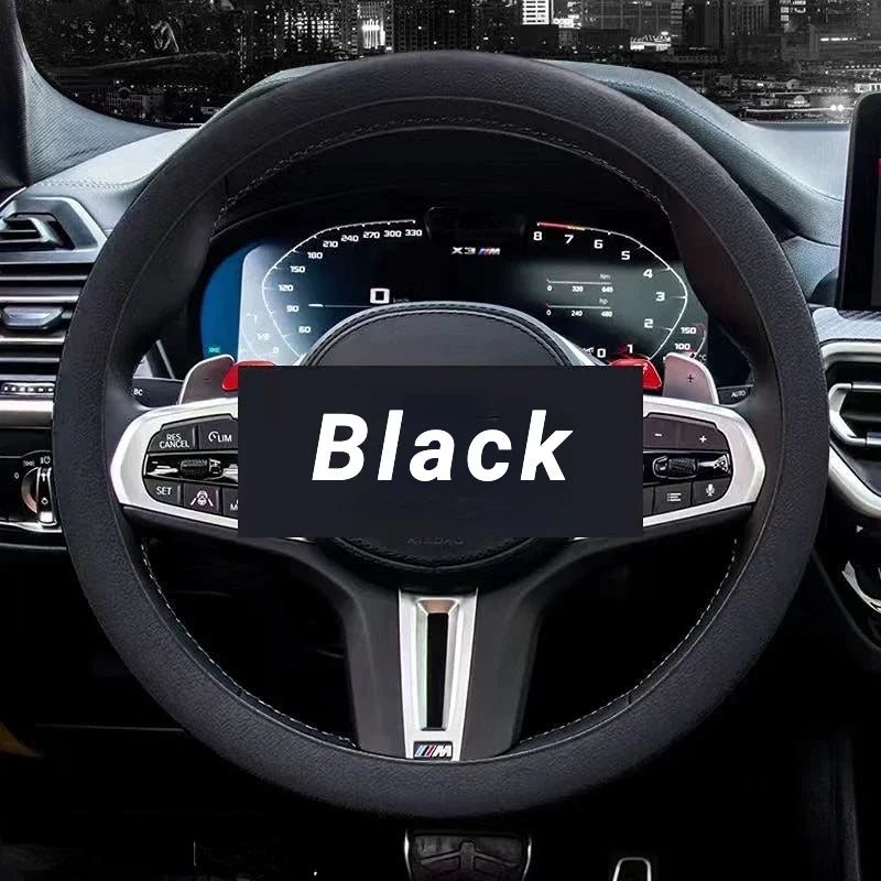Black Steering Wheel Cover Anti-Slip Steering Wheel Cover Anti-Slip Comfort
