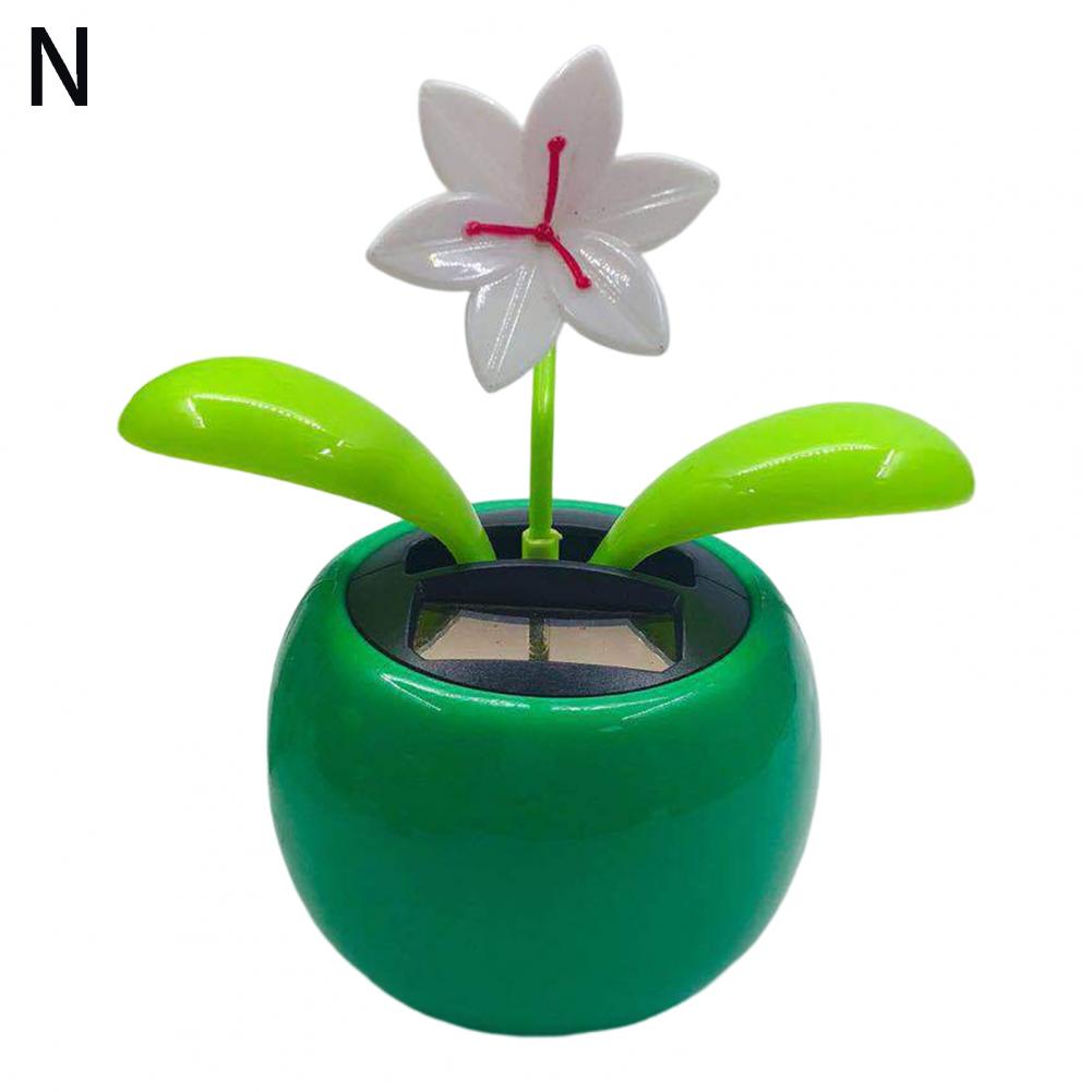 Fashion Car Ornament Solar Powered Car Dashboard Ornament Decoration
